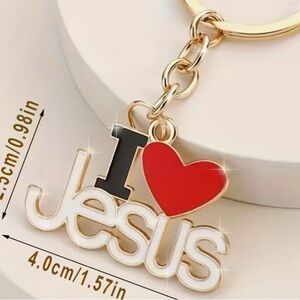 I Love Jesus Keychain